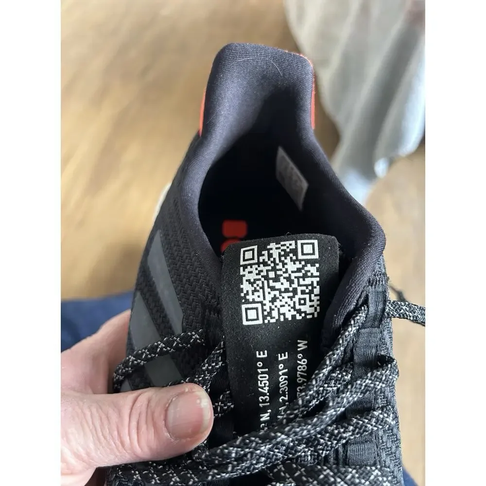 Adidas Mens PulseBoost HD CLU 600001 Black Running Shoes Sneakers Size 7